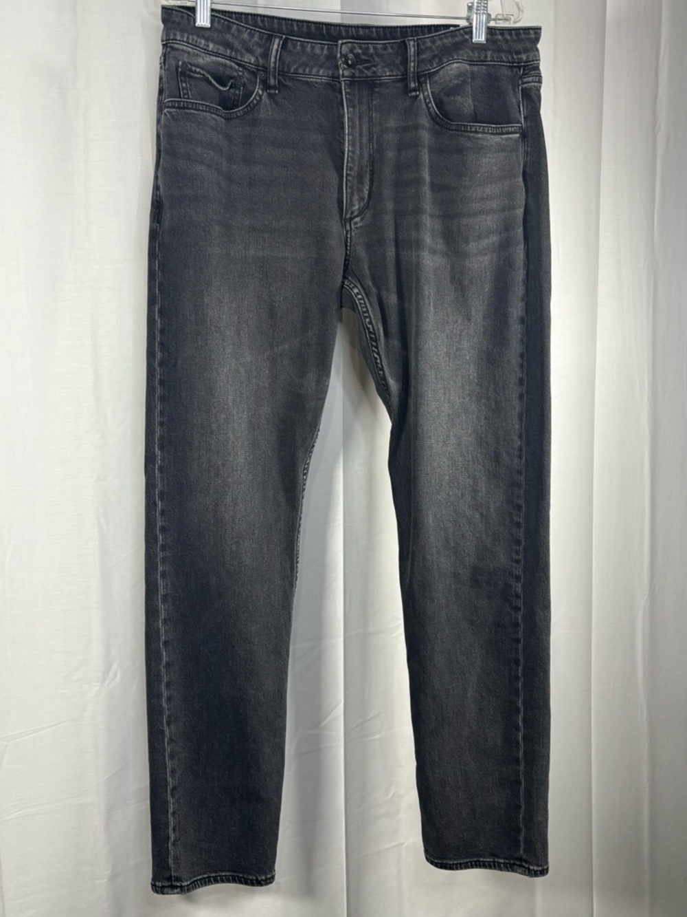 EUC RAG & BONE Fit 3 Athletic Men's Faded Black Washed Jeans size 34 x 32